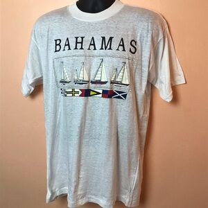 Vintage Bahamas Nautical Single Stitch T-Shirt XL